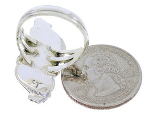 Turquoise Sterling Silver Southwestern Ring Size 6-3/4 PS72166